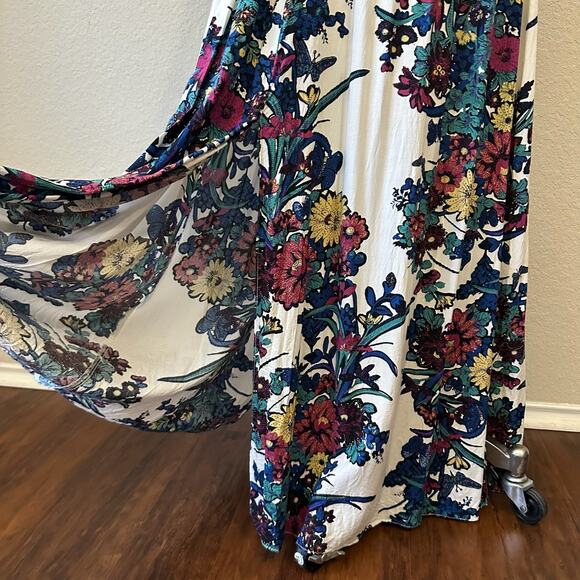 INTIMATELY FREE PEOPLE Through The Vine Maxi Dress Floral Smocked Boho - Picture 5 of 14